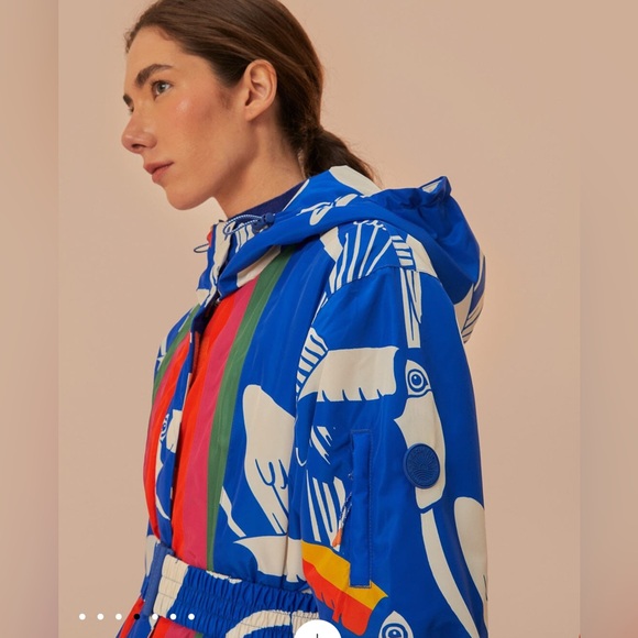 Farm Rio Blue Toucans Ski Jacket - Picture 6 of 11